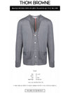 Men's Classic Three-Stripe Backstripe Wool Cardigan Grey - THOM BROWNE - BALAAN 3