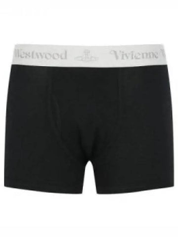 81060006 J002Y Boxer Draws Two Pack Black 1318479 - VIVIENNE WESTWOOD - BALAAN 1