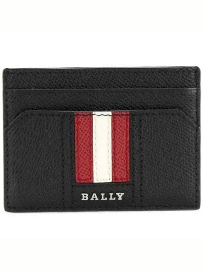 Tar Embossed Leather Card Wallet Black - BALLY - BALAAN 2