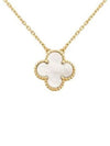 Vintage Alhambra Pendant Necklace Gold White - VANCLEEFARPELS - BALAAN 1