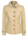 Diamond Quilted Thermoregulated Jacket New Chino Beige - BURBERRY - BALAAN 2