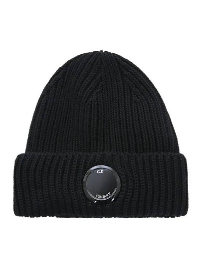 Lens Wappen Beanie Black - CP COMPANY - BALAAN 2