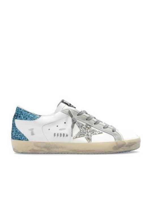 Glitter Star Low Top Sneakers Blue White - GOLDEN GOOSE - BALAAN 2