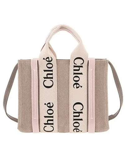 CHC22AS397I26 6J5 Woody Small Top Handle Tote Bag - CHLOE - BALAAN 2