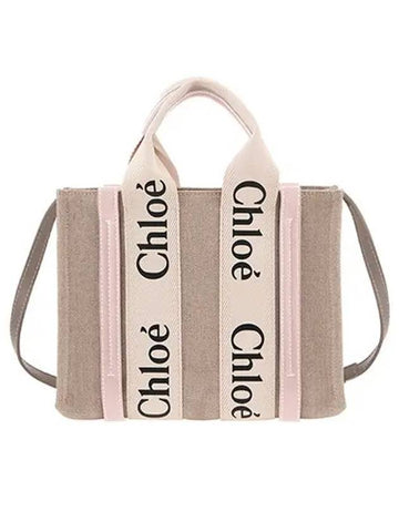 CHC22AS397I26 6J5 Woody Small Top Handle Tote Bag - CHLOE - BALAAN 1