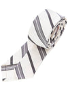 Men's Silk Stripe Classic Tie - THOM BROWNE - BALAAN.