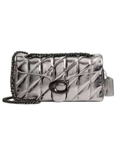 Tabby 26 Quiting Shoulder Bag Silver - COACH - BALAAN 2