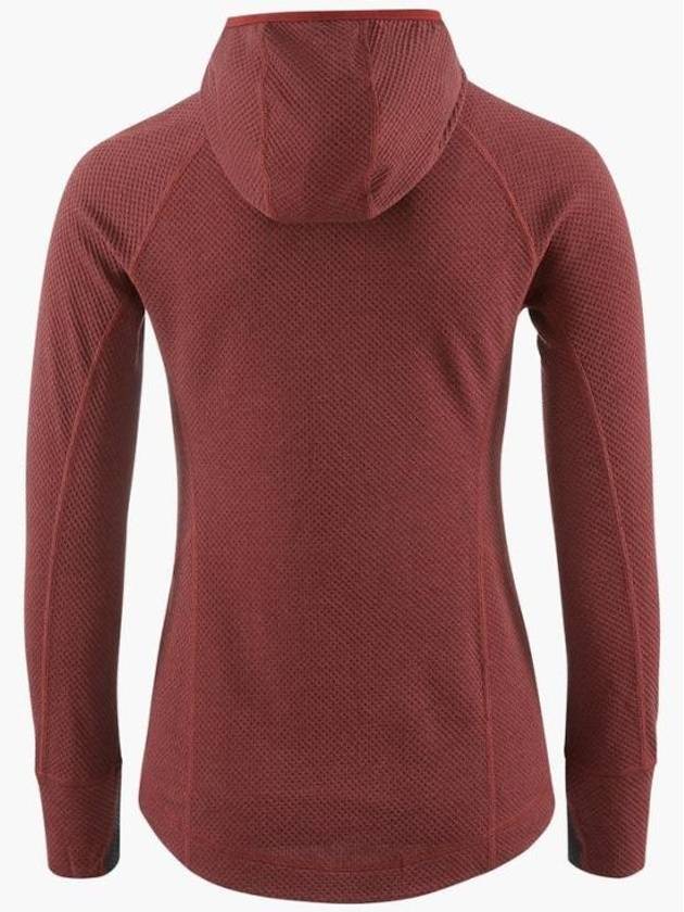 Women's Huge Mid Layer Hoodie Madder Red - KLATTERMUSEN - BALAAN 3