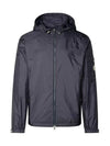 Etiache Rain Hooded Zip Up Blue - MONCLER - BALAAN 3