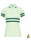 Women's Moira Polo Shirt Patina Green - J.LINDEBERG - BALAAN 2