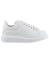 Oversized Leather Low Top Sneakers White - ALEXANDER MCQUEEN - BALAAN 2