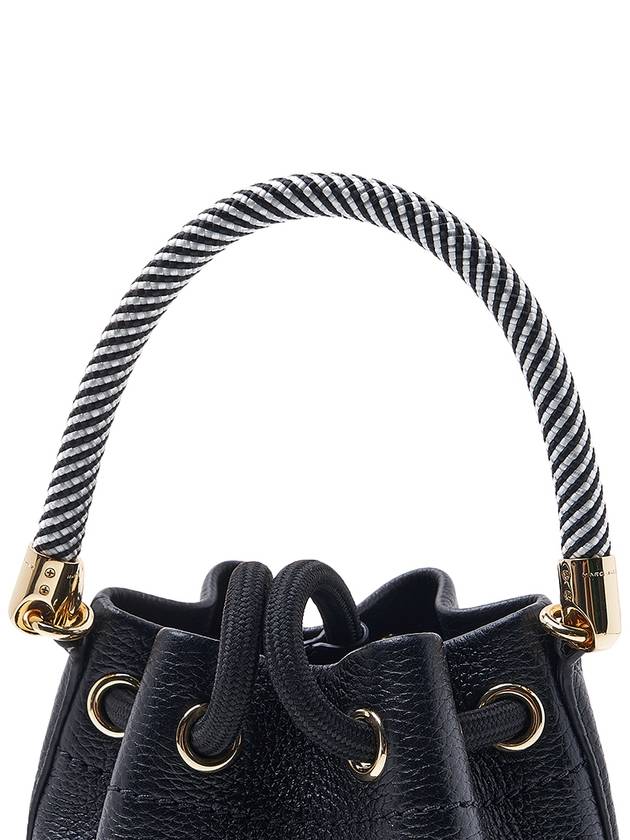 Micro Leather Mini Bucket Bag Black - MARC JACOBS - BALAAN 8