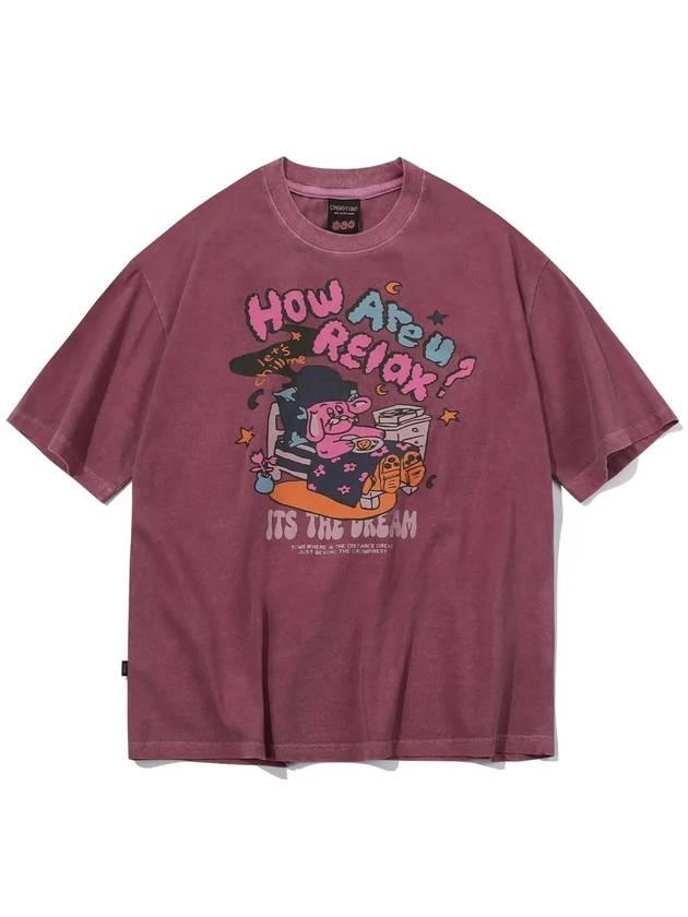 Relax Hoppi Pigmented Short Sleeve T Shirt Dusty Pink - CPGN STUDIO - BALAAN 3