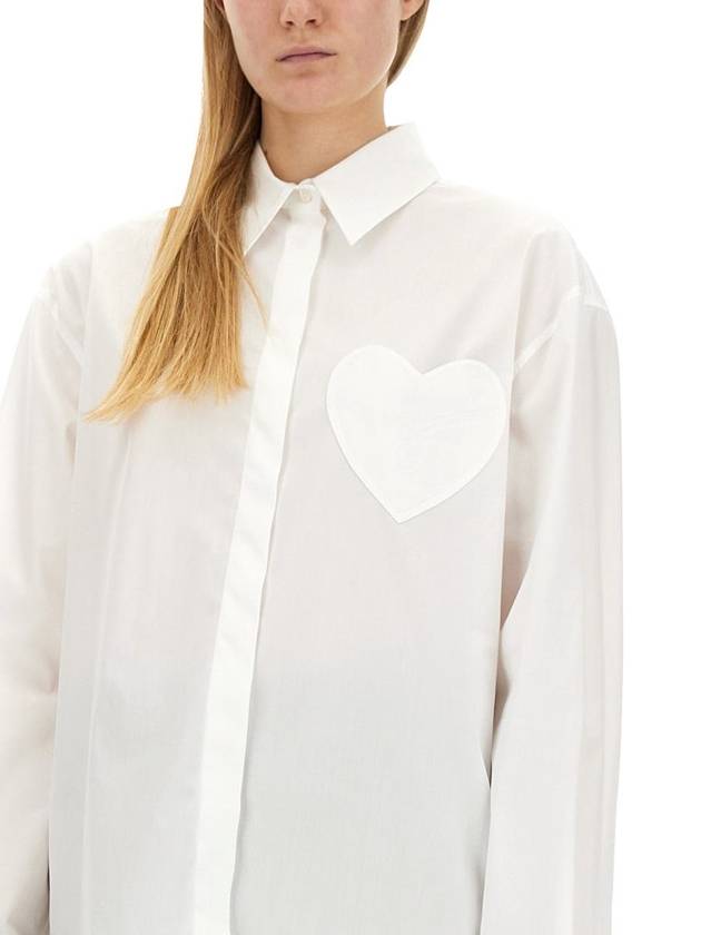 Blouse Shirt 02013270 0001 WHITE - MOSCHINO - BALAAN 5