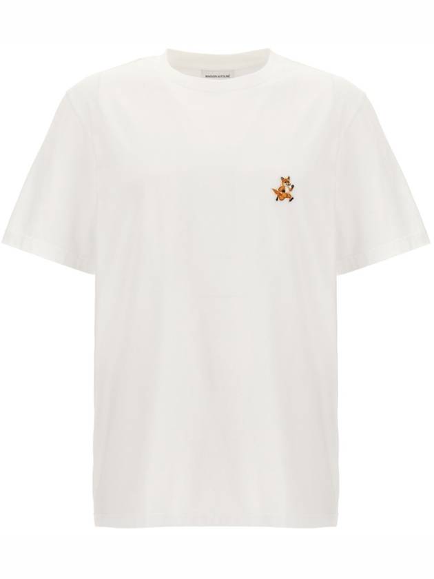 Speedy Fox Patch Comfort Short Sleeve T-Shirt White - MAISON KITSUNE - BALAAN 2