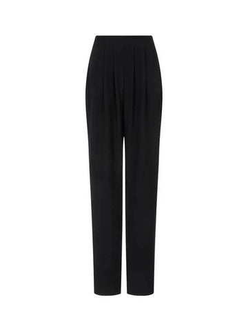 Women s Pleated Bandless Pants Black - EMPORIO ARMANI - BALAAN 1