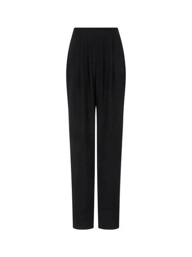 Women s Pleated Bandless Pants Black - EMPORIO ARMANI - BALAAN 1