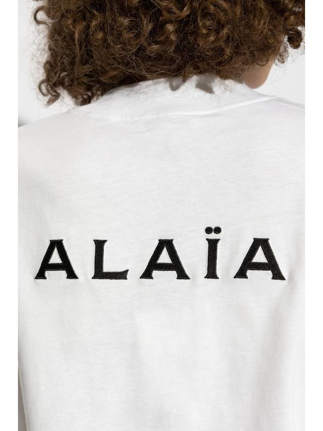 Alaïa Long Sleeve T-shirt, Women's, White - ALAIA - BALAAN 5