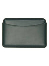 Embossed Logo Molded Structured Calfskin Card Holder Green - LEMAIRE - BALAAN 3