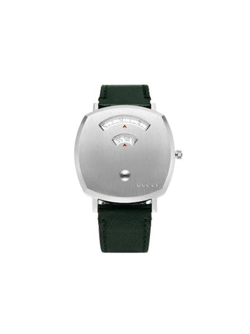 Grip Quartz Leather Watch Green - GUCCI - BALAAN 1