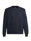 Diagonal Raised Fleece Sweatshirt Navy - CP COMPANY - BALAAN 2