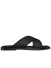 Oblique Alias ​​Gravity Leather Slippers Black - DIOR - BALAAN 1