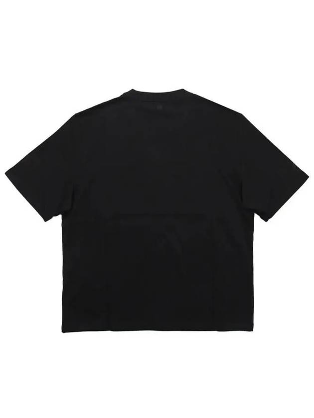 Small Heart Logo Boxy Fit Short Sleeve T-Shirt Black - AMI - BALAAN 3