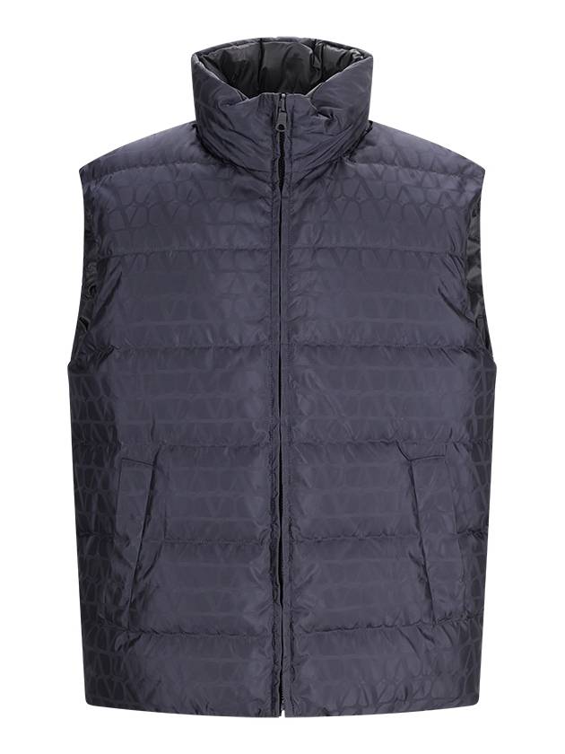 REVERSIBLE NYLON VEST WITH TOILE ICONOGRAPHE PATTERN - VALENTINO - BALAAN 1