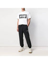 Box Logo Print Short Sleeve T-Shirt White - MSGM - BALAAN 4