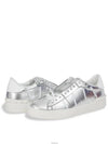 VLTN Logo Hidden Open Low Top Sneakers Silver - VALENTINO - BALAAN 2