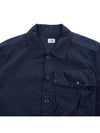 Men's Lens Wappen Tyrone Overfit Long Sleeve Shirt Jacket Navy - CP COMPANY - BALAAN 4