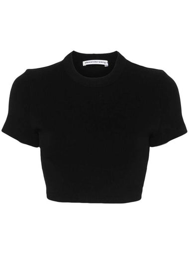 Alexander Wang Cropped Short Sleeve Top Clothing - ALEXANDER WANG - BALAAN 1