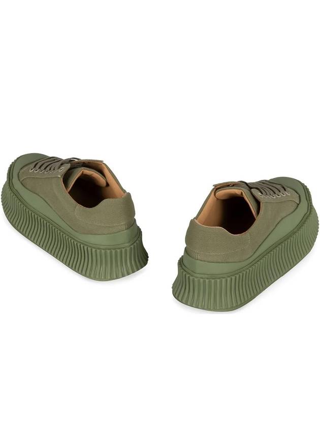 Canvas Platform Low Top Sneakers Green - JIL SANDER - BALAAN 6