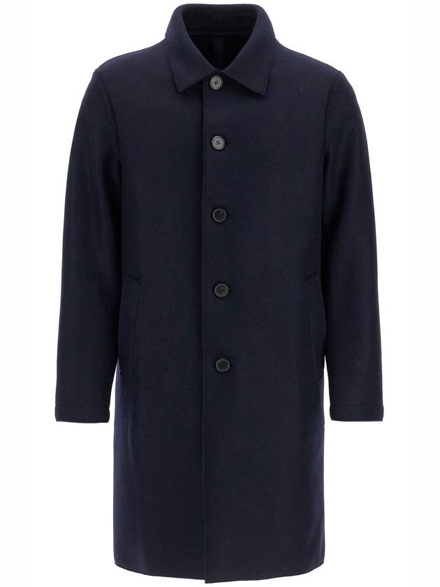 single-breasted pressed wool coat - HARRIS WHARF LONDON - BALAAN 1