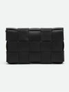 Intrecciato Cassette Cross Bag Black - BOTTEGA VENETA - BALAAN 3