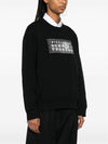 Number Logo Print Cotton Sweatshirt Black - MAISON MARGIELA - BALAAN 4