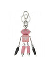 leather robot key holder pink - PRADA - BALAAN.