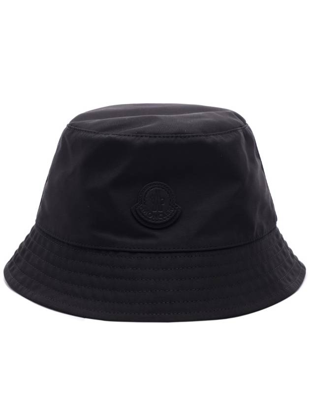 Men s Logo Patch Bucket Hat 3B00024 549ML 999 24F - MONCLER - BALAAN 2