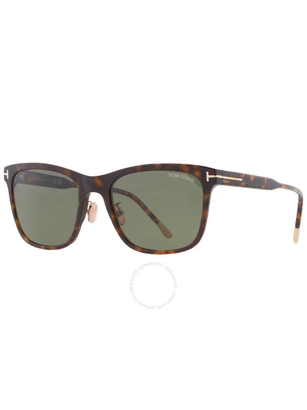 Tom Ford Green Rectangular Men's Sunglasses FT0955-D 52N 57 - TOM FORD - BALAAN 2