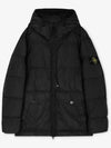 Crinkle Reps Re-Nylon Down Padding Black - STONE ISLAND - BALAAN 3