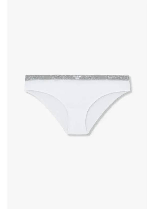 UNDERWEAR Women s Thin Logo Banding Cotton Briefs White - EMPORIO ARMANI - BALAAN 1