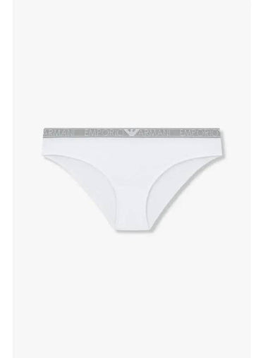 UNDERWEAR Women s Thin Logo Banding Cotton Briefs White - EMPORIO ARMANI - BALAAN 1