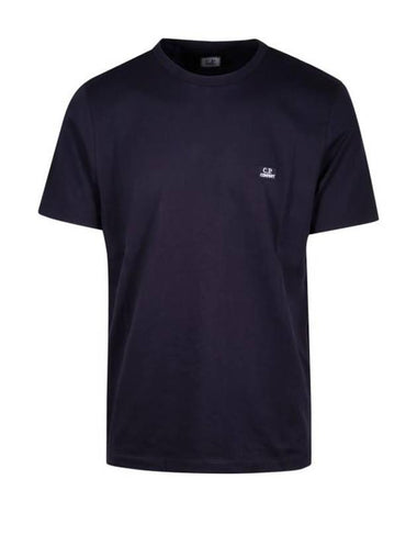 30/1 Jersey Logo Short Sleeve T-Shirt Navy - CP COMPANY - BALAAN 1