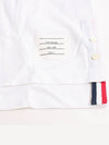 Men's Three Stripes Pocket Mercerized Short Sleeve Polo Shirt White - THOM BROWNE - BALAAN 5