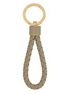 Intrecciato Lambskin Key Holder Taupe - BOTTEGA VENETA - BALAAN 1