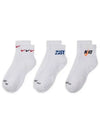 Everyday Plus Cushioned 3 Pack Socks White - NIKE - BALAAN 2