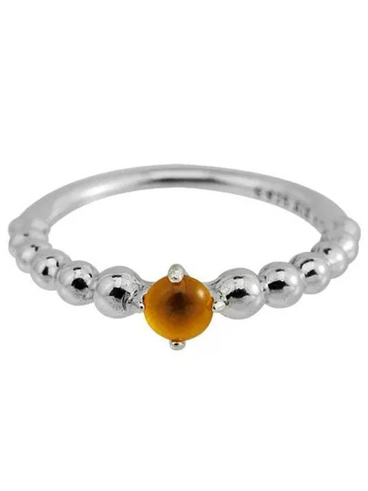 Birthstone Honey Beaded Ring Yellow - PANDORA - BALAAN 2