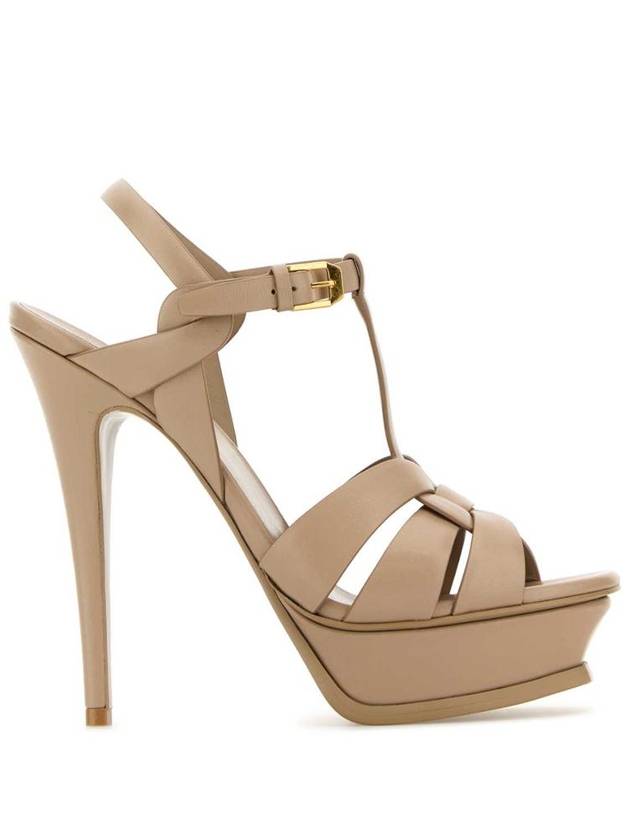 Tribute Sandals Heel Beige - SAINT LAURENT - BALAAN 2