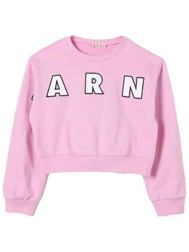 Kids Logo Crop Sweatshirt M01193 M00RE 0M345 - MARNI - BALAAN 1