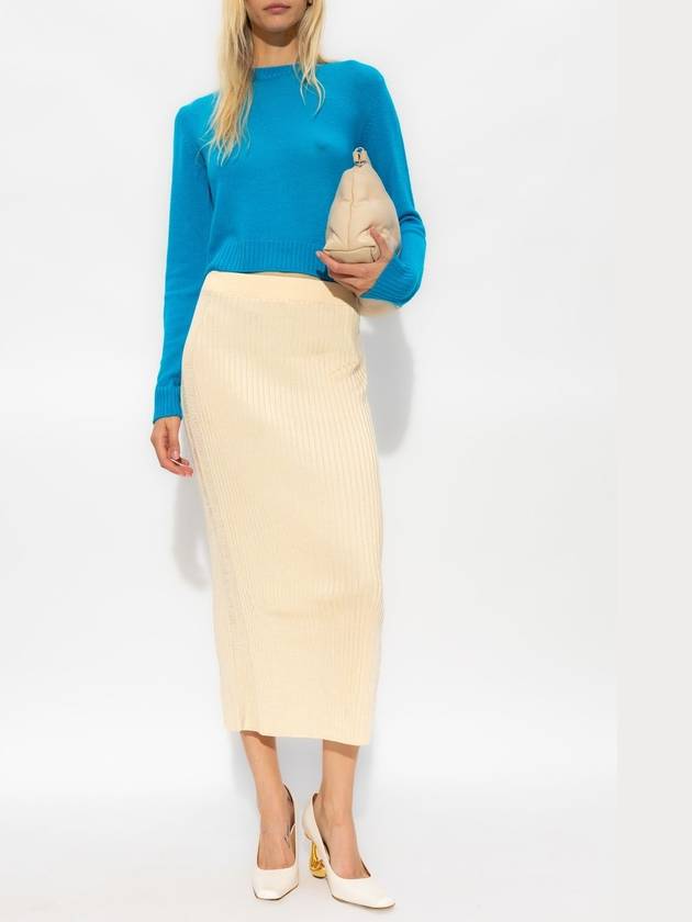 Ribbed Knit Midi Skirt J02MA0165J18287 - JIL SANDER - BALAAN 3